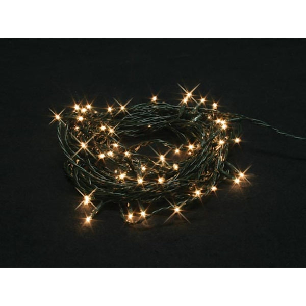 Burstlight led - 20 M - 220 valkoista lamppua (44 salamaa) - Vihreä johto - 24 V