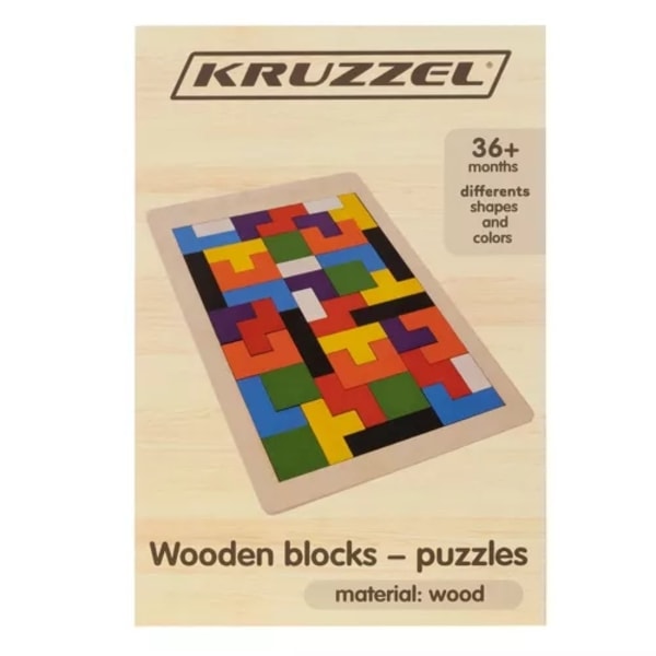 Träpussel/tetris Kruzzel 22667