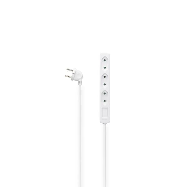 Hama Power Strip 3-Way 2.5m White