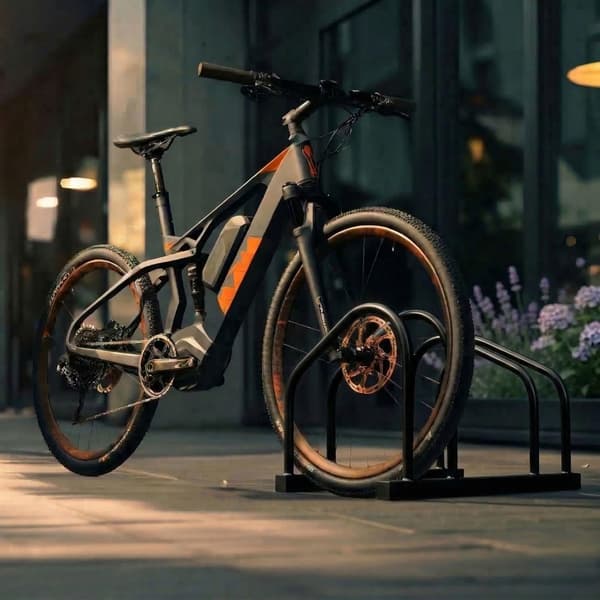 Cykelställ – Golv- eller Väggmontering, Stål, 65 mm