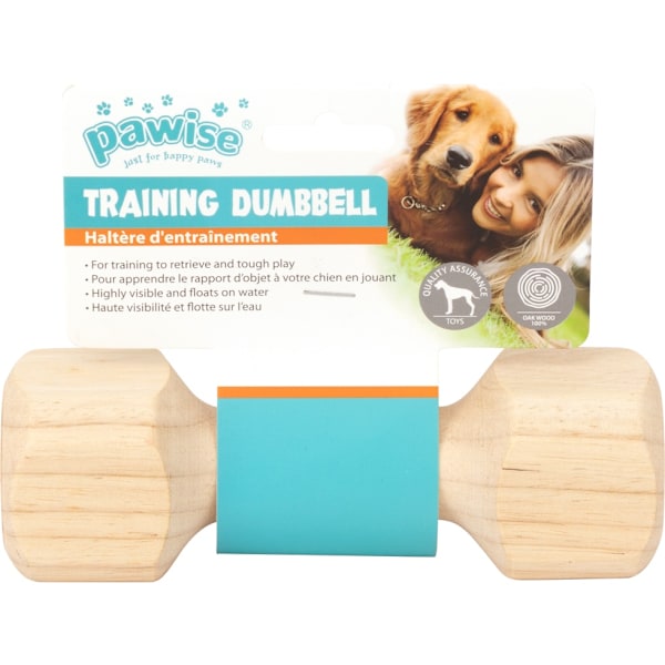 Pawise Wooden apporterande hantel s-17