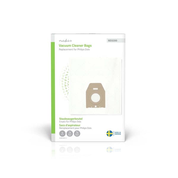Dammsugarpåsar, syntetiska, 4-pack, kompatibla med Philips