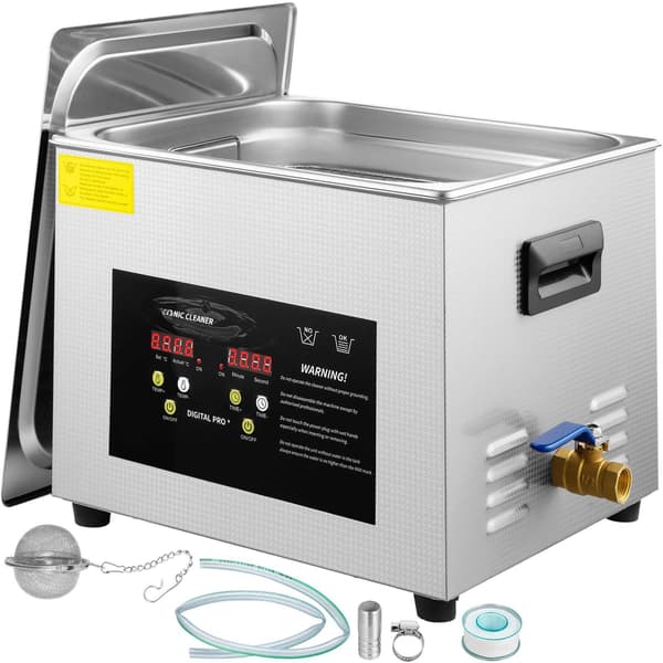 Ultralydsrenser 15L, digital varmetimer, 40kHz