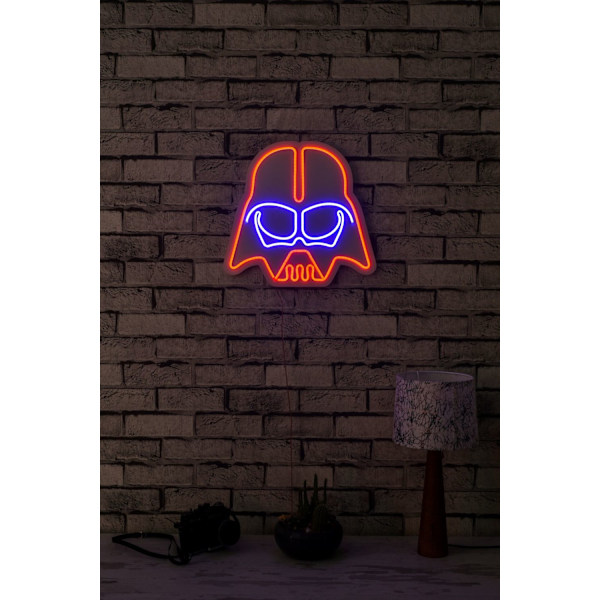 Dekorativ Plast Led-belysning Darth Vader - Röd Blå