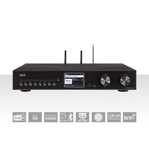 Allt-i-ett HiFi-system med CD-spelare, Bluetooth, DAB+
