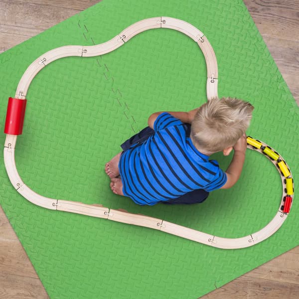 Grön golvskyddsmatta i set om 8