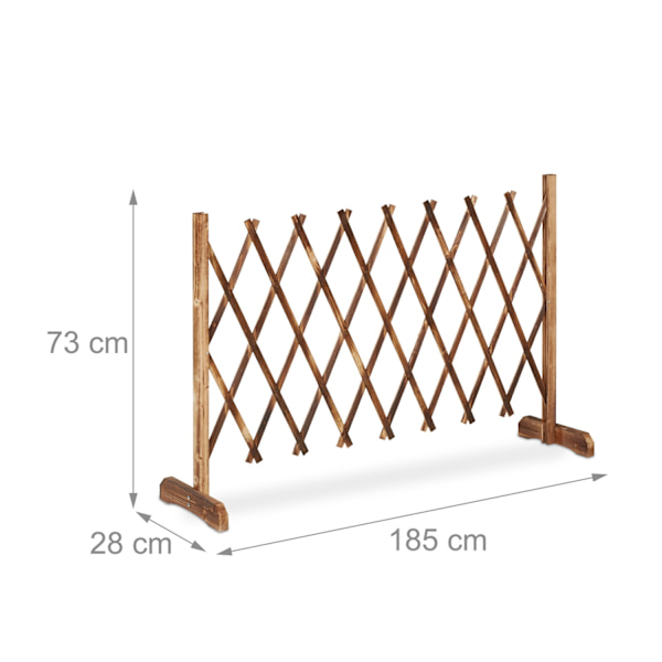 Utdragbar spaljé naturlig