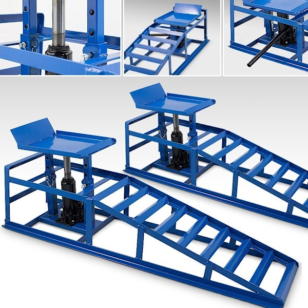 Hydrauliska Ramper med Lyftfunktion, 2 st.