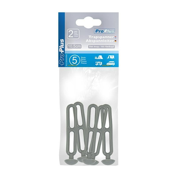 Tikasnauhan kiristimet 10,5 cm napilla - 5 kappaleen sarja