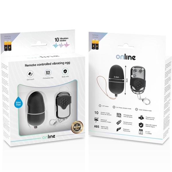 Online - Fjernbetjening Vibrating Egg M Sort