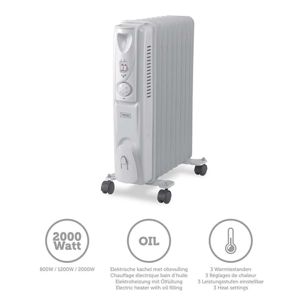 Mekanisk oljefylld värmare 2000W
