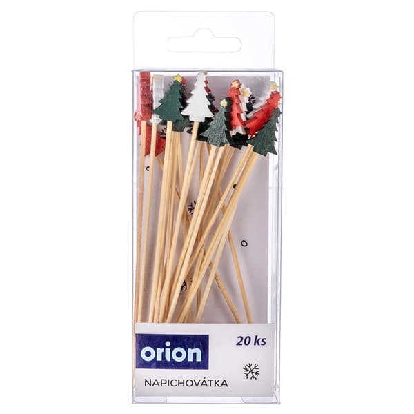 Bambucocktailpinnar, träddesign, 13 cm, 20-pack