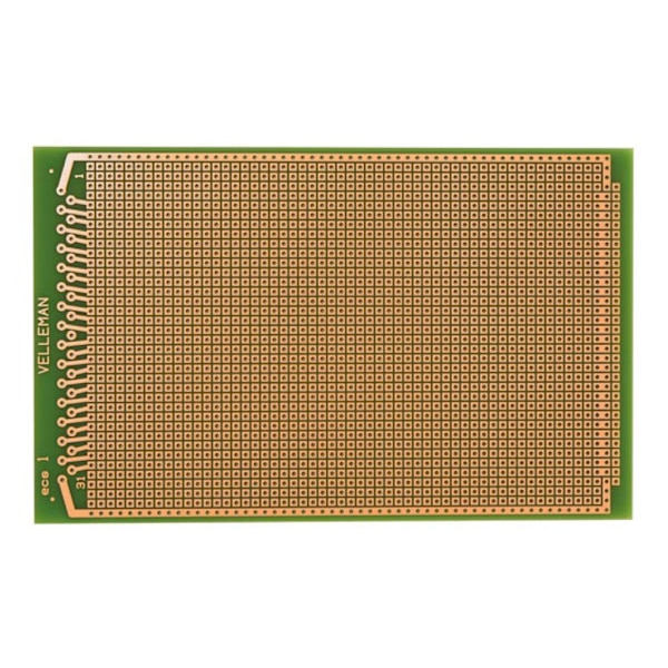 Eurocard 1-reikäinen saari - 100 x 160 mm - Fr4 (1 kpl/bl.)