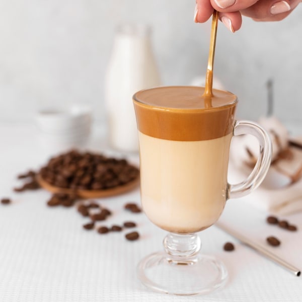 Coffee latte lasit 230 ml 2 kpl.