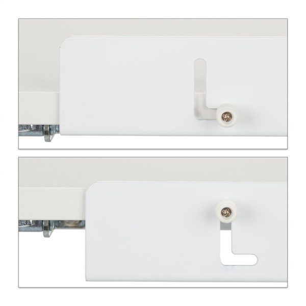 Uppfällbart skrivbord med 3 hyllor