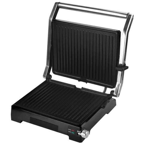 Panini Grill 2-i-1, rustfrit stål, 2000W, PFAS-fri
