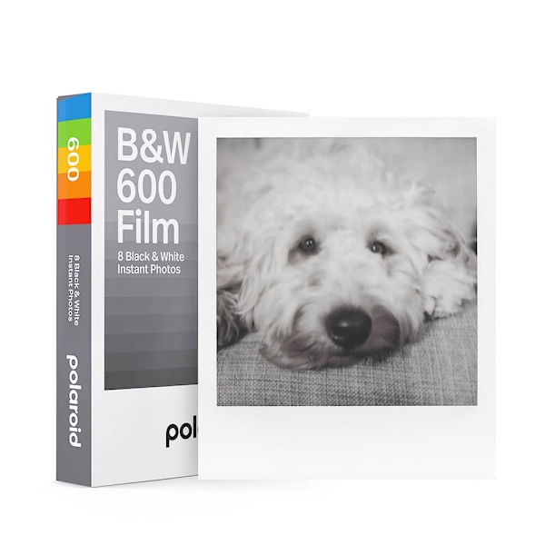 POLAROID B&W Film for 600 White Frame