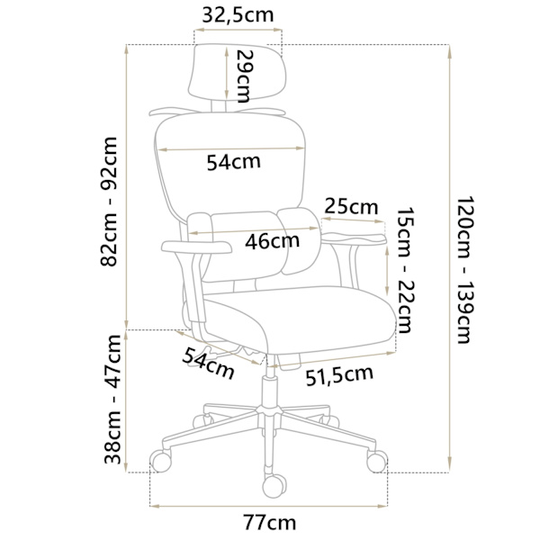 Sofotel Talin Micro Mesh -toimistotuoli - harmaa