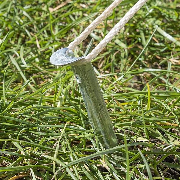 Tentpeg 22cm metalli puolipyöreä 10 kpl polybag