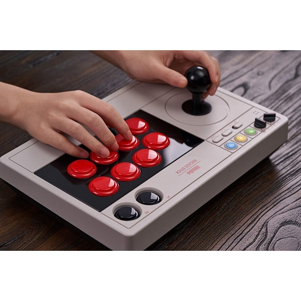 8BitDo Arcade Stick - spilcontroller, Switch / PC