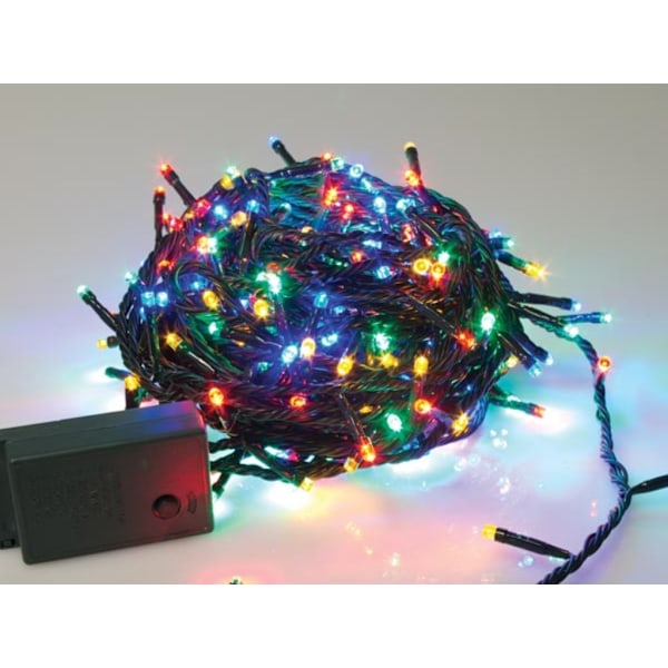 Maxilight Led - 20 M - 300 Multicolor Lamper - Grøn Ledning