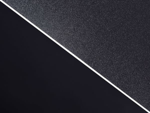 Beskyttende stolemåtte, 120x90 cm, 0,5 mm, sort polypropylen