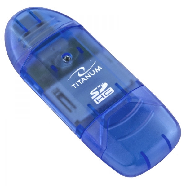 Titanum Ta101B Sdhc Usb 2.0 kortlæser Blå