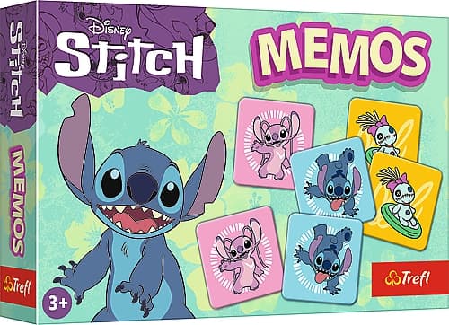 Disney Stitch Memory-spel – 30 kort, familjekul
