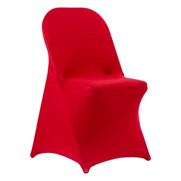 Röda stolsöverdrag, 50-pack stretchspandexöverdrag