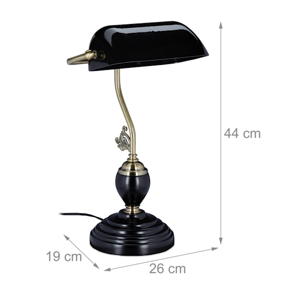 Sort banker lampe