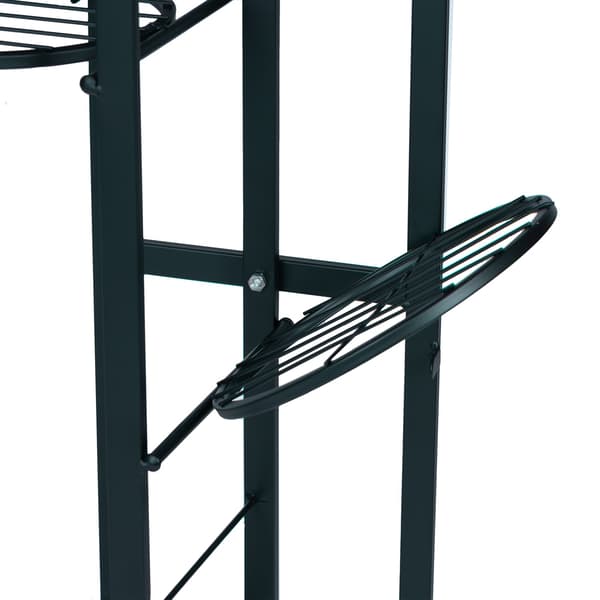 Moderne metal blomsterstand 6 niveauer sort