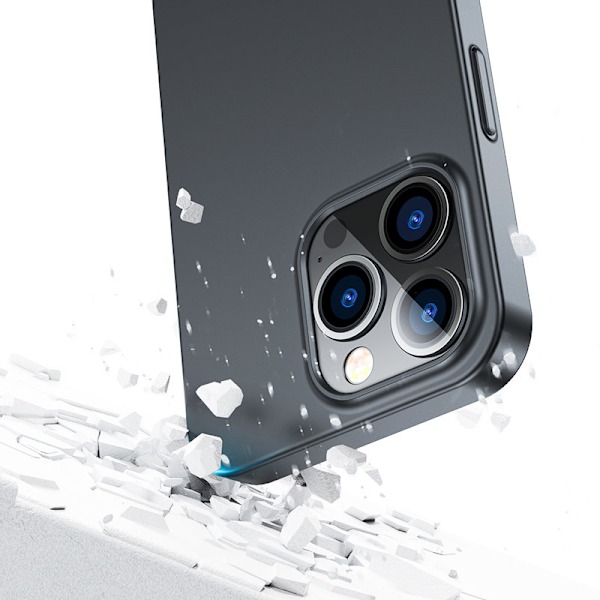 Cover til iPhone 13 Pro Max, bag- og frontcover + hærdet glas, sort