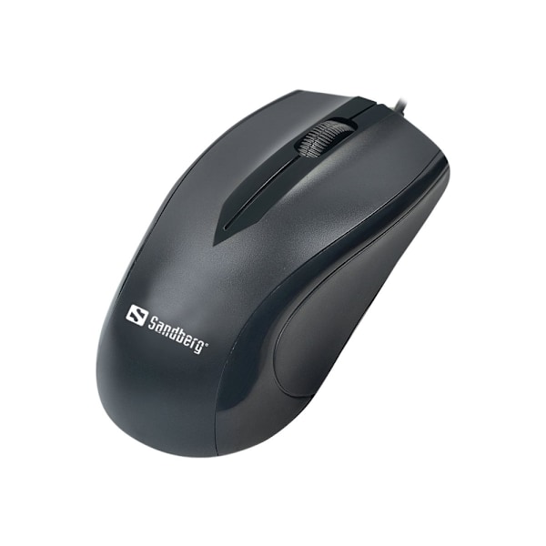Sandberg USB Mus - Mus - optisk - 3 knapper - kabel tilsluttet - USB