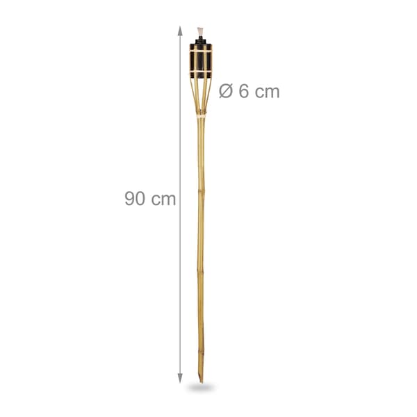 set med 12 trädgårdsfacklor 90 cm