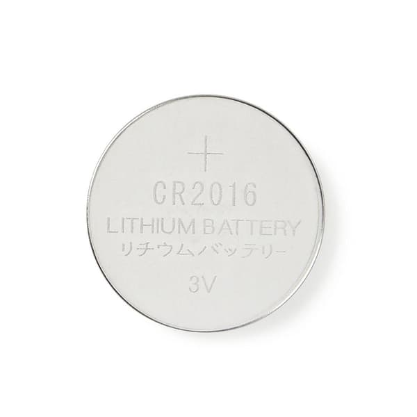 Lithium knappcellsbatteri CR2016 | 3 V DC | 5-Blister | Silver