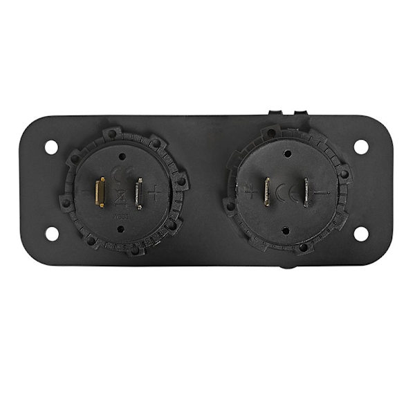 Uppoasennussarja: volttimittari 6-30V + USB-portti kaksoistyyppi
