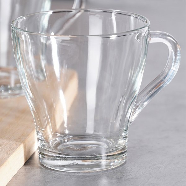 Sæt med 6 glas med hank - Perfekt til kaffe/te