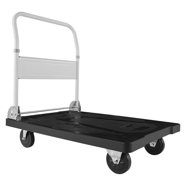 Sammenklappelig platformvogn, 660 lb, 5" PU-hjul