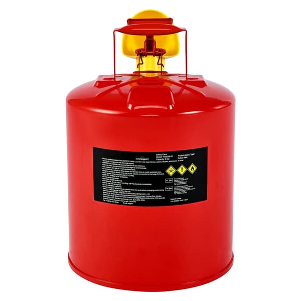 Säkerhetsgasdunk 5 gallon typ I, flamskydd, tratt