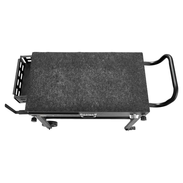 Udendørs grillvognsbord, foldbart, hjul, 86 x 43 cm
