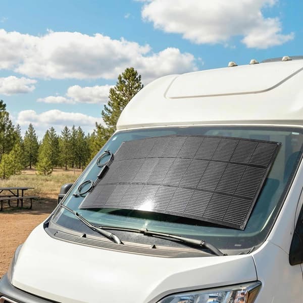 100W fleksibelt solpanel, 24,6% effektivitet, dobbelt USB