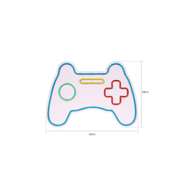 Dekorativ Plast Led-belysning Play Station Gaming Controller - Blå