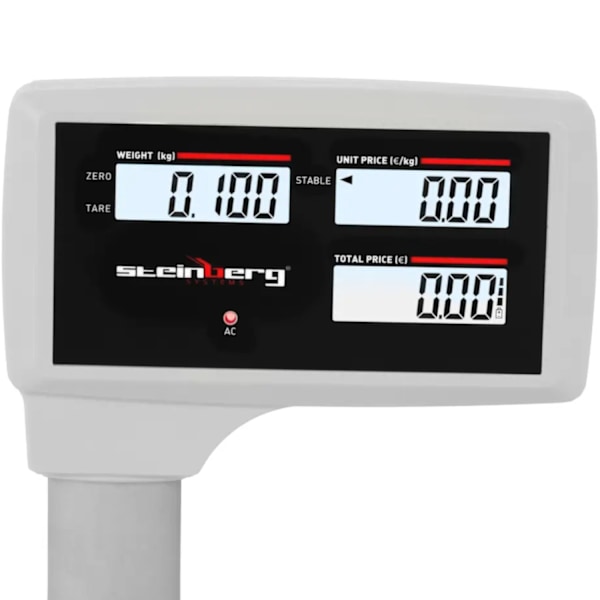 LCD, bordplade, butikskontrolvægt, 30kg / 5g