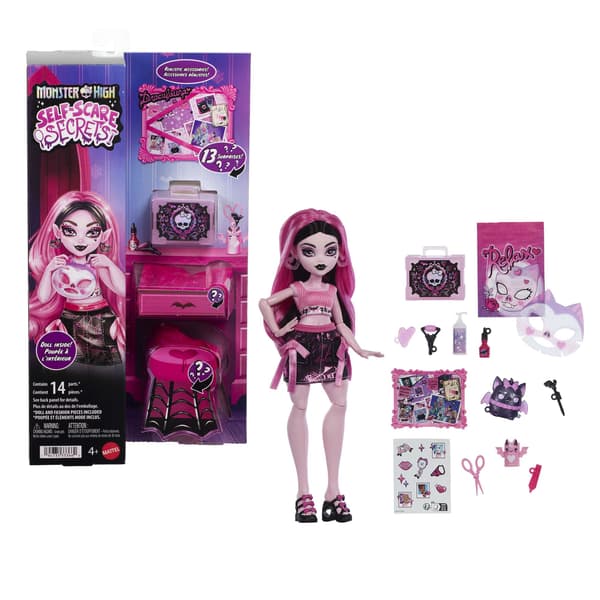Monster High Draculaura-dukke med skønhedstilbehørssæt