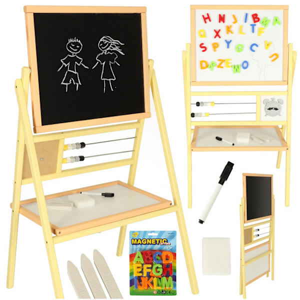 Liitutaulu kuiva pyyhkimistaulu 30x56x90 persikka