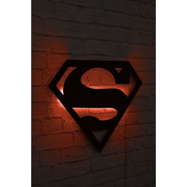 Dekorativ Led Belysning Superman - Rød