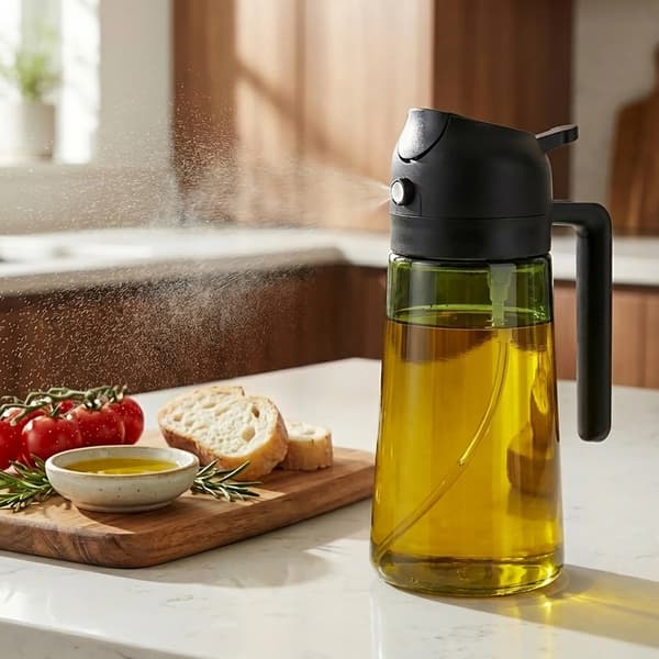 Öljy- ja etikkasumutin, lasia, 450 ml