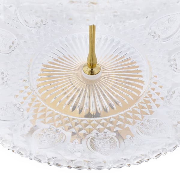 2-tier glas etagere