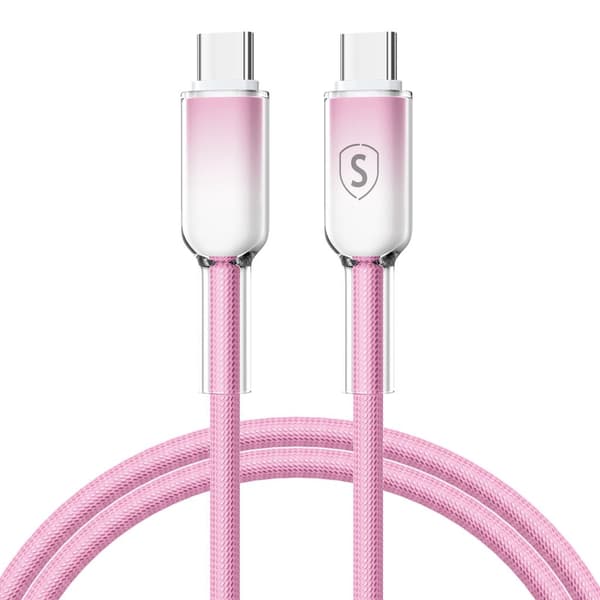 Sign Dynamic Series USB-C til USB-C Kabel 60W, 1M - Lyserød