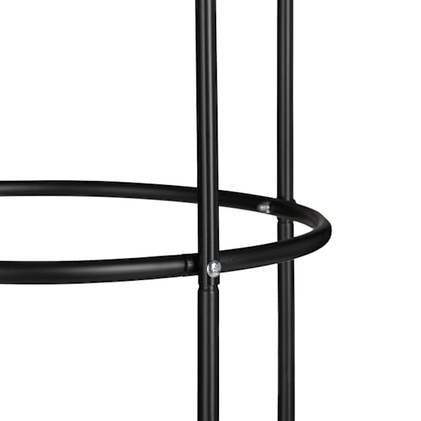 Sæt med 2 haveobelisker 200 cm Sort